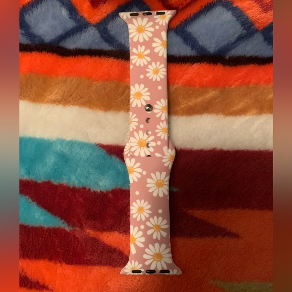Pink daisy watch band